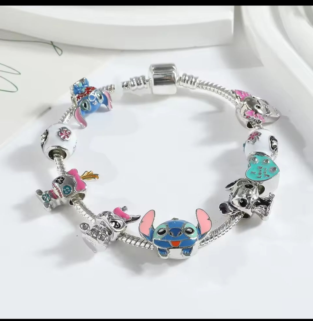 Stitch charm bracelet